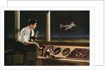 Air traffic controller at work by Anonymous