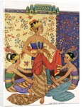 Three Javanese dancers by Anonymous