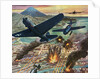 American Helldiver planes bombing Tokyo during World War II by Anonymous