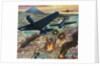 American Helldiver planes bombing Tokyo during World War II by Anonymous