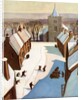 European town at Christmas by Anonymous
