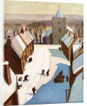 European town at Christmas by Anonymous