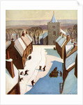 European town at Christmas by Anonymous