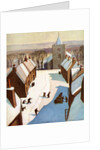 European town at Christmas by Anonymous