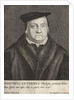 Engraving of Martin Luther by Wenceslas Hollar