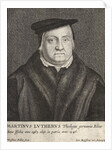Engraving of Martin Luther by Wenceslas Hollar