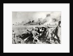 German anti-tank gun (probably 50mm or 75mm) in Russia by Anonymous