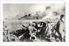 German anti-tank gun (probably 50mm or 75mm) in Russia by Anonymous