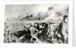German anti-tank gun (probably 50mm or 75mm) in Russia by Anonymous