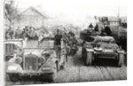 German military convoy in occupied Russia by Anonymous