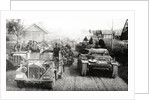 German military convoy in occupied Russia by Anonymous