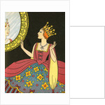 Snow White's stepmother looking into magic mirror by Anonymous