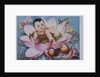 Chinese New Year's poster with baby in lotus blossom by Anonymous