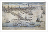 A View of Part of the Town of Boston in New England and British Ships of War by Anonymous