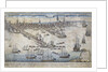 A View of Part of the Town of Boston in New England and British Ships of War by Anonymous