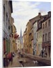 Locals on a Town Street by Eduard Gaertner