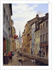 Locals on a Town Street by Eduard Gaertner