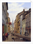 Locals on a Town Street by Eduard Gaertner