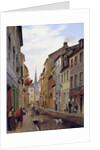 Locals on a Town Street by Eduard Gaertner