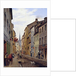 Locals on a Town Street by Eduard Gaertner