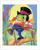 Frog holding bouquet by Anonymous