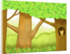 The image of squirrel in the trunk of tree by Anonymous