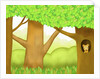 The image of squirrel in the trunk of tree by Anonymous