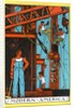 Muscular laborers constructing bridge by Anonymous