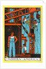 Muscular laborers constructing bridge by Anonymous