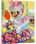 Goosey Goosey Gander illustration by Anonymous