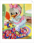 Goosey Goosey Gander illustration by Anonymous