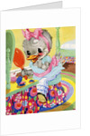 Goosey Goosey Gander illustration by Anonymous