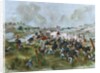 Teddy Roosevelt and the Rough Riders at the Battle of San Juan Hill by Anonymous