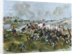 Teddy Roosevelt and the Rough Riders at the Battle of San Juan Hill by Anonymous