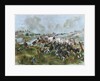 Teddy Roosevelt and the Rough Riders at the Battle of San Juan Hill by Anonymous