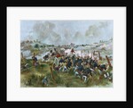 Teddy Roosevelt and the Rough Riders at the Battle of San Juan Hill by Anonymous