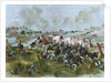 Teddy Roosevelt and the Rough Riders at the Battle of San Juan Hill by Anonymous