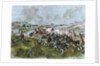 Teddy Roosevelt and the Rough Riders at the Battle of San Juan Hill by Anonymous