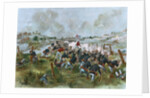 Teddy Roosevelt and the Rough Riders at the Battle of San Juan Hill by Anonymous