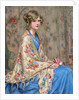 Portrait of a young woman in shawl by Anonymous