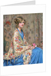 Portrait of a young woman in shawl by Anonymous