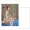 Portrait of a young woman in shawl by Anonymous