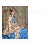 Portrait of a young woman in shawl by Anonymous