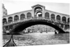 Gondola view of the Rialto Bridge in Venice, Italy, ca. 1912. by Anonymous