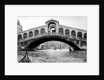 Gondola view of the Rialto Bridge in Venice, Italy, ca. 1912. by Anonymous