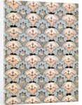 Woodblock print of illusory pattern of ibis and bats by Anonymous
