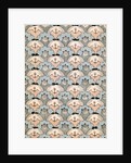 Woodblock print of illusory pattern of ibis and bats by Anonymous