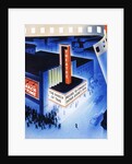 Art Deco movie theater on opening night by Anonymous