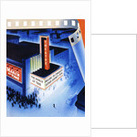 Art Deco movie theater on opening night by Anonymous