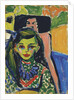 Franzi in Front of a Carved Chair by Ernst Ludwig Kirchner